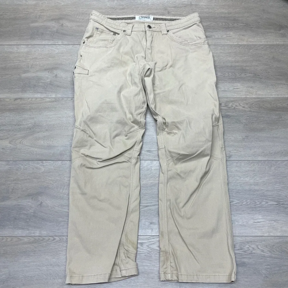 Mountain Khakis Camber 105 Pant Mens 35x30 Tan Classic Fit Canvas Work Trousers